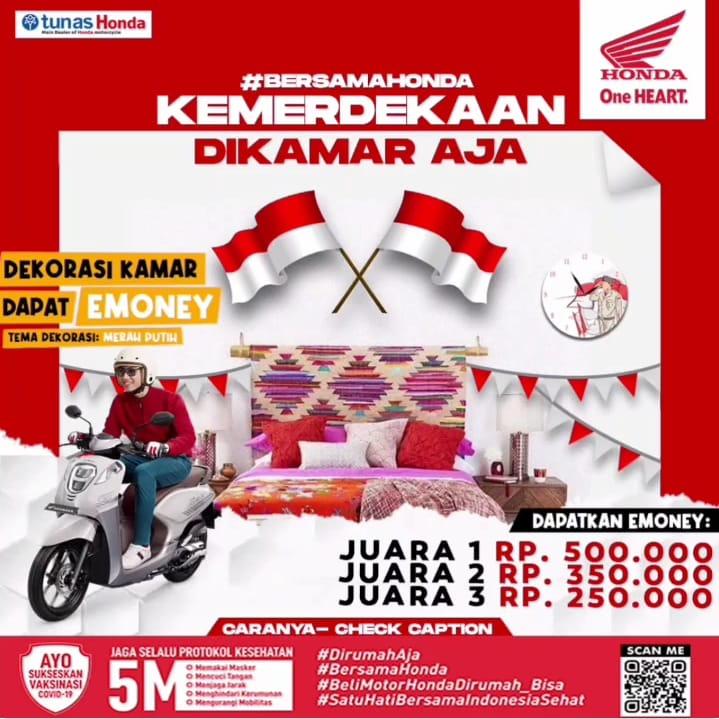 Bersama Honda, Kemerdekaan di Kamar Aja
